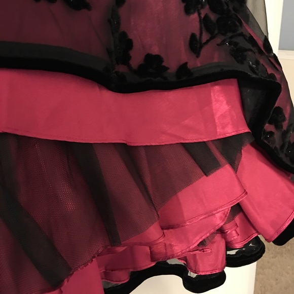 Betsey Johnson Velvet Evening Holiday Party Dress - Picture 4 of 6